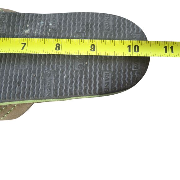 Rainbow Sandals Men's Sz 7.5 - 8.5 Tan Green 1 " Leather Straps Double Layer - Picture 15 of 15